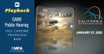 Playback Link – Jan 27th CARB Public Hearing