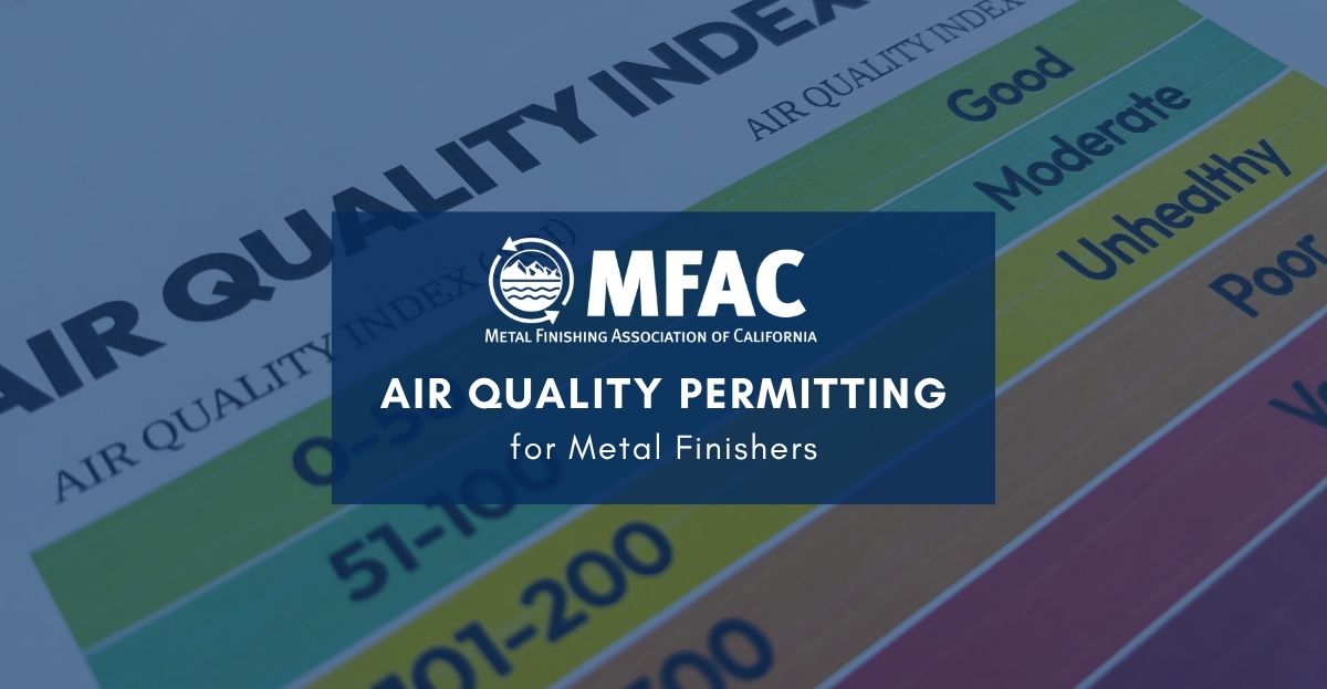 Air Quality Permitting for Metal Finishers - October 14